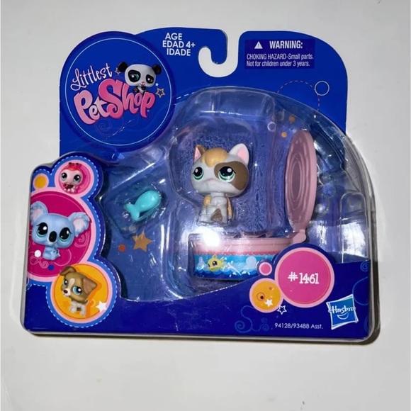 Littlest Pet Shop Other - Littlest Pet Shop Cat with Sardine Can #1461 Year 2009 Hasbro New
